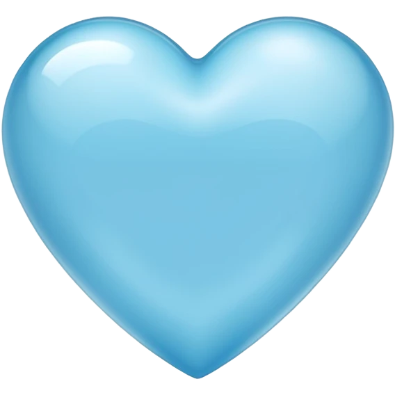Light blue heart emoji