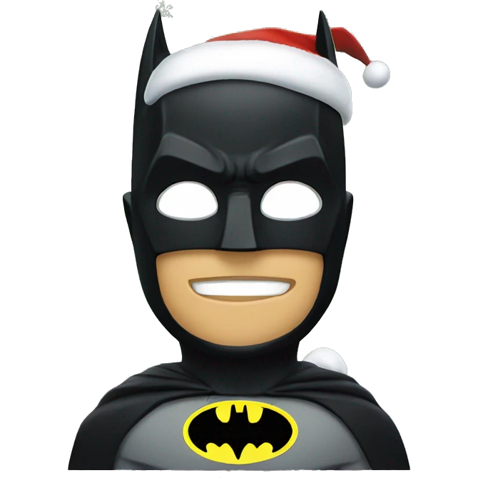 Batman on Christmas  emoji