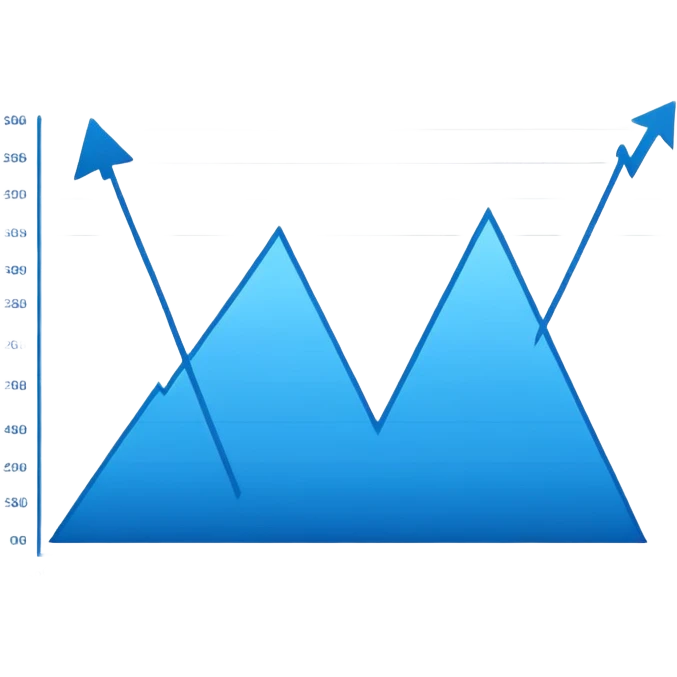 data chart with rising trend line emoji