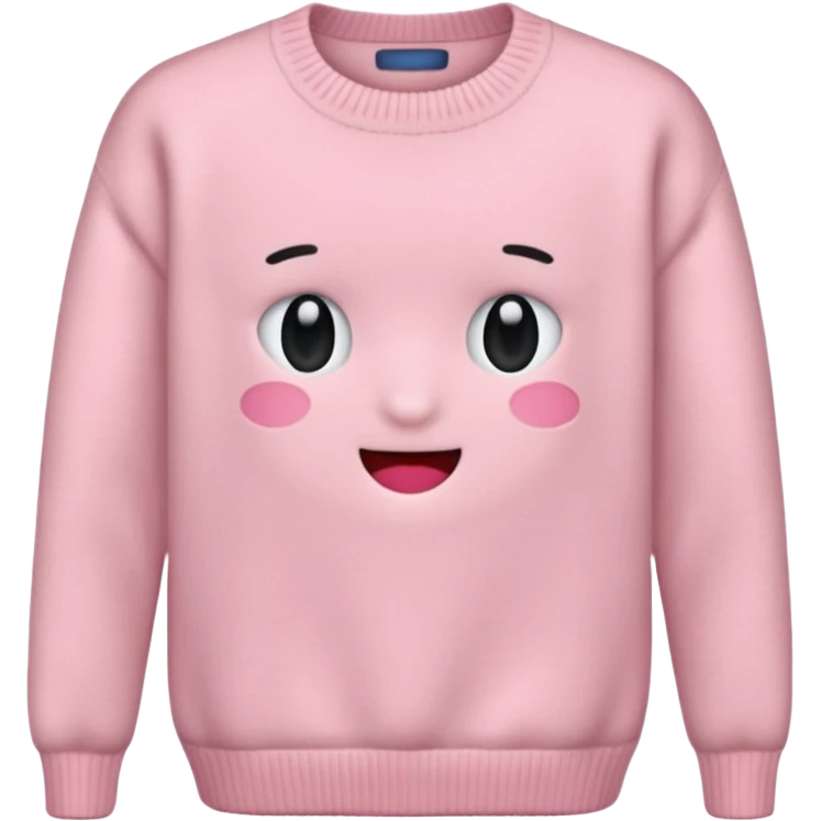 very very light pink sweater emoji