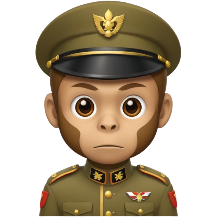 monkey soldier  emoji