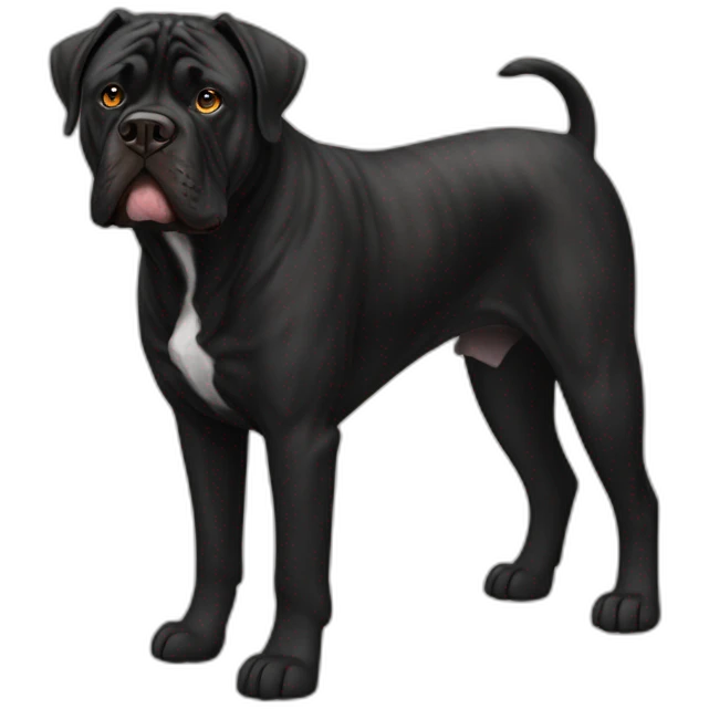 brindle black bull mastiff emoji
