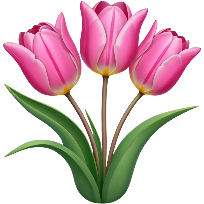 Tulipanes rosadas emoji