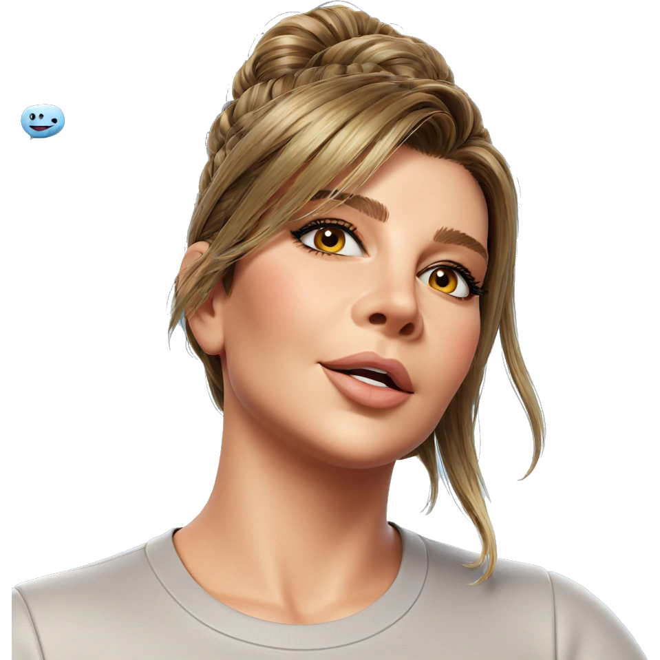 realistic portrait of girl emoji