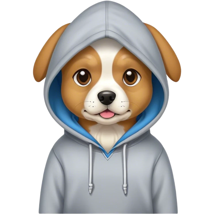 Dog in hoodie  emoji