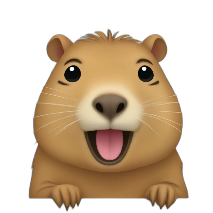 capybara crying on the train emoji