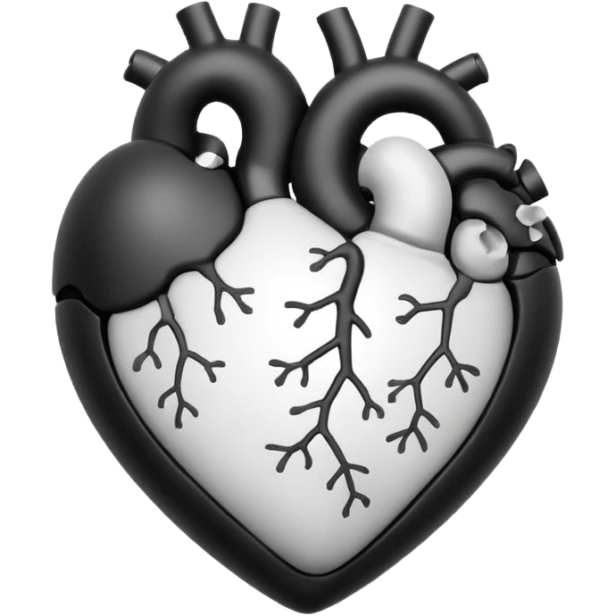 embryo silhouette inside a heart emoji
