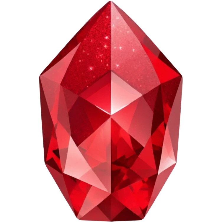 red glitter crystal emoji