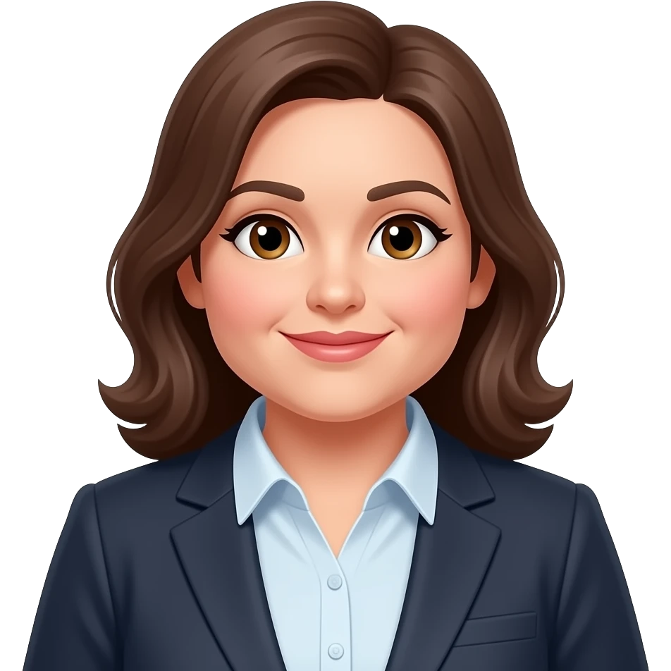 fat brunette business woman emoji