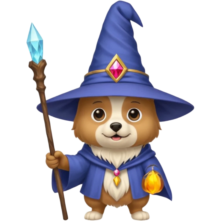 Dog wizard emoji