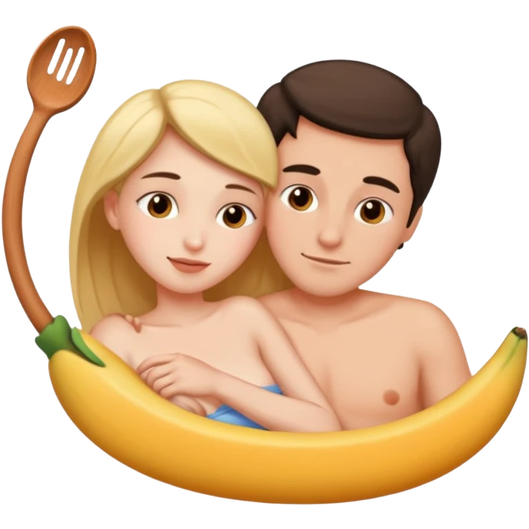 Spooning bare emoji