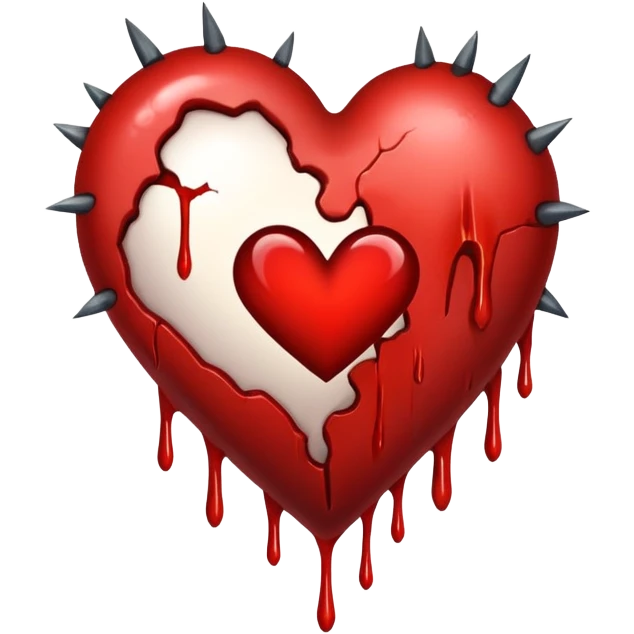 Heart being stabbed  emoji