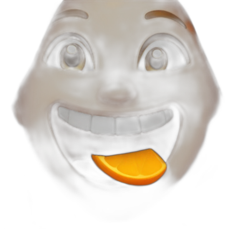Julie Roberts orange skin laughing emoji