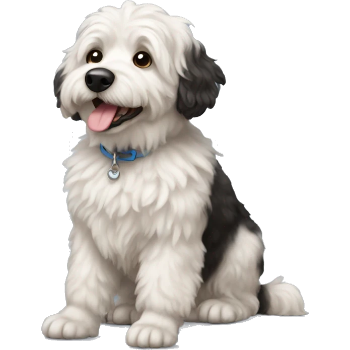 Bernadoodle dog emoji