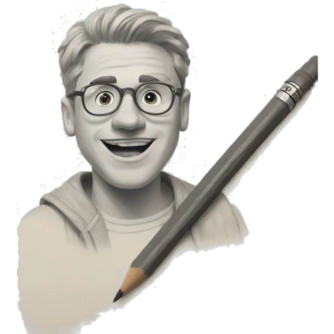 Sketchbook and pencil emoji