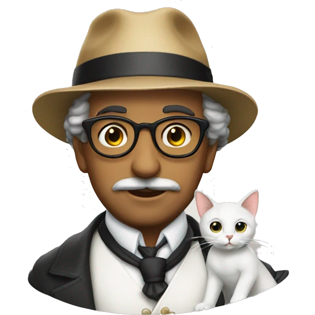 Pessoa com gato emoji