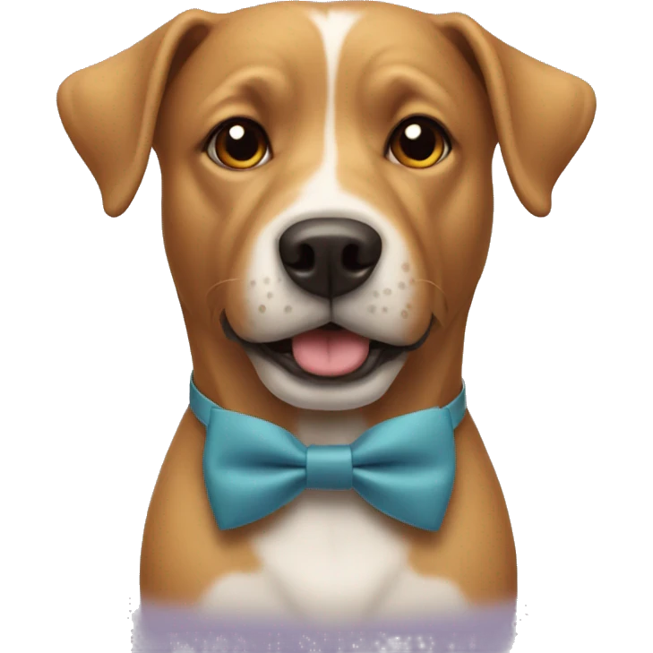 Dog with bow tie  emoji