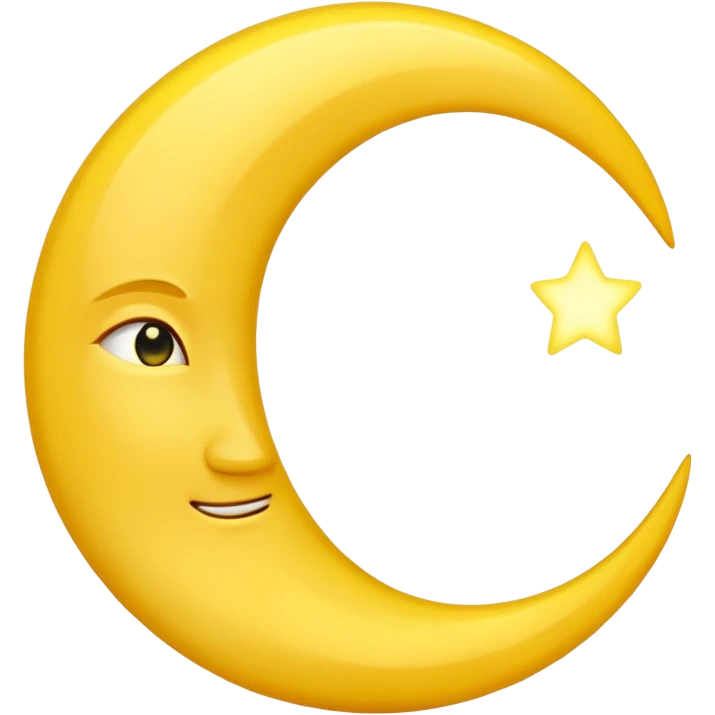 Crescent moon emoji