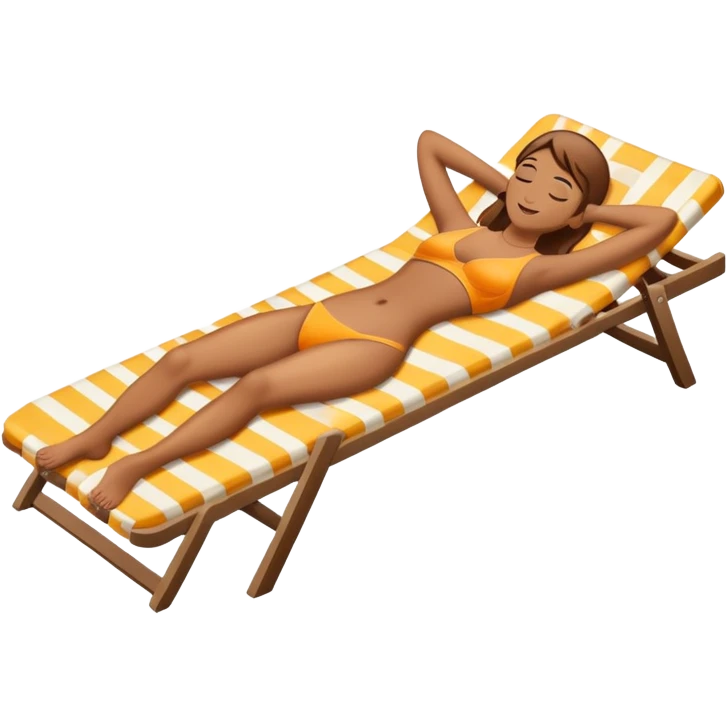 Sunbathing emoji
