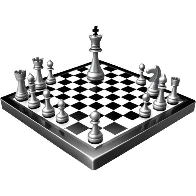3d chessboard ai emoji
