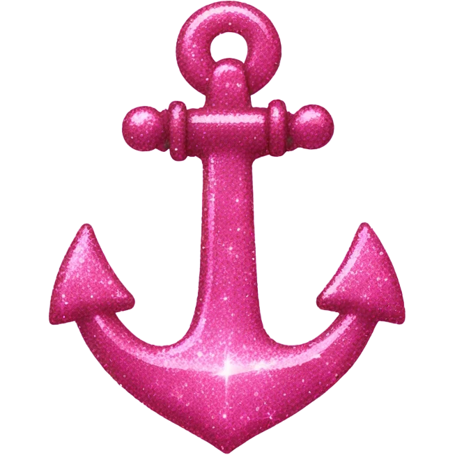sparkly pink anchor  emoji