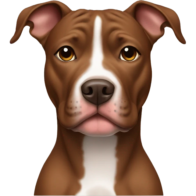 Brown pit bull  emoji
