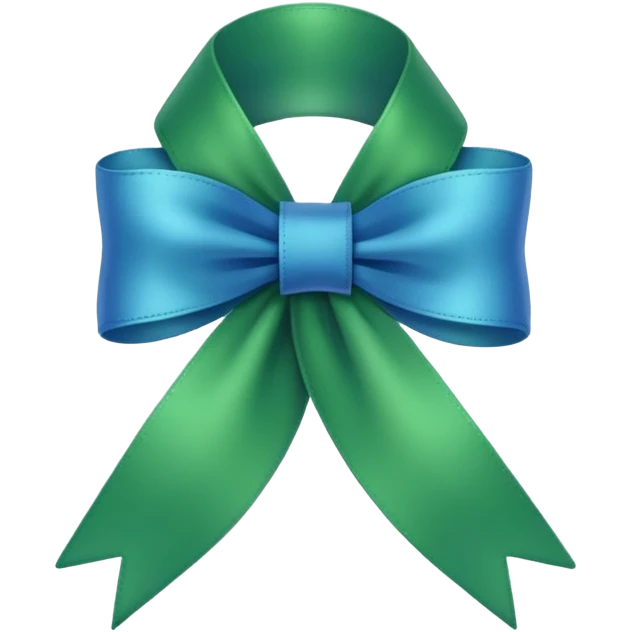 Blue and green Ribbon Badge that says RBT emoji