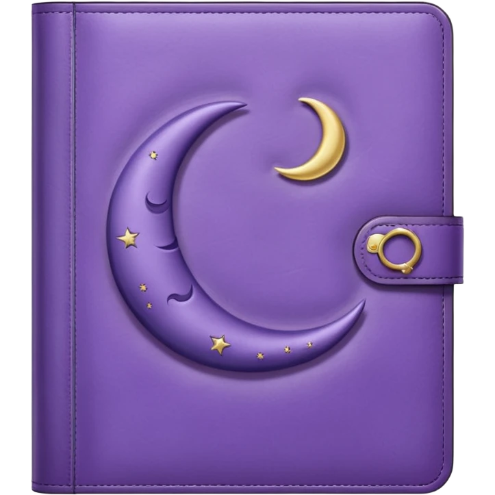 lilac diary moon emoji