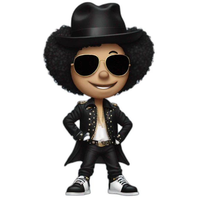 Micky Mouse as Micheal Jackson emoji