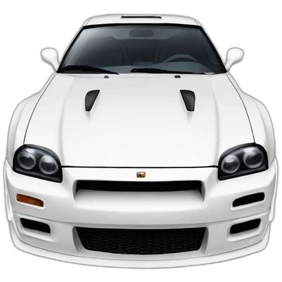 White Skyline gtr emoji