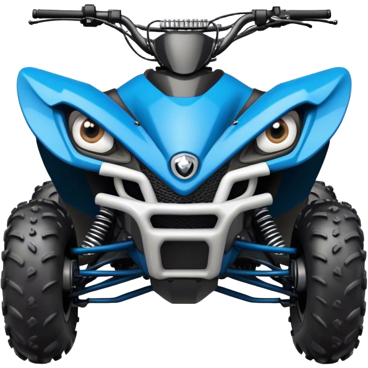 atv quad banshee front with a smile and eyes emoji