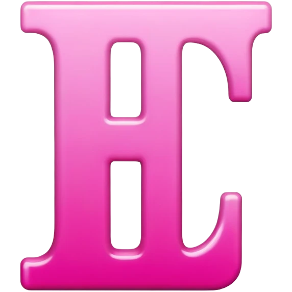 Pink letter i emoji