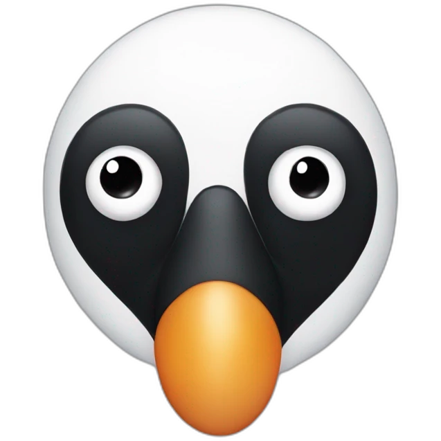Pingu with human nose emoji