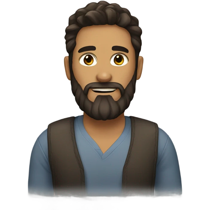 BRUNETTE WITH A Medium BEARD emoji
