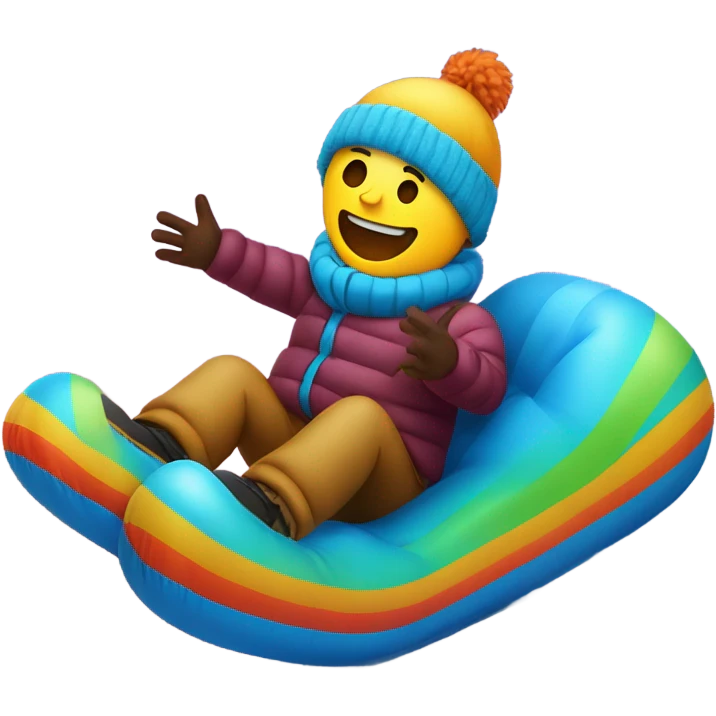 Snowtubing emoji
