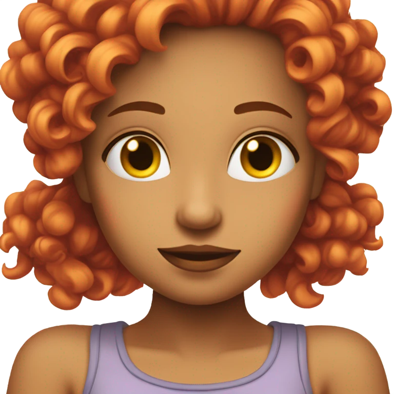 Sassy girl with hair emoji