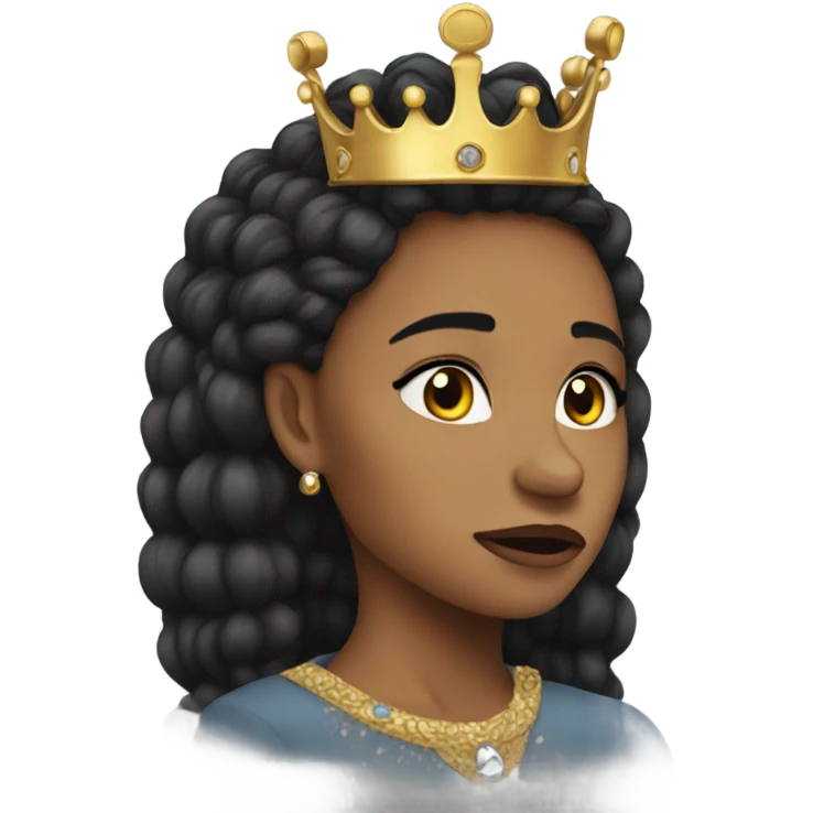 Queen never cry emoji
