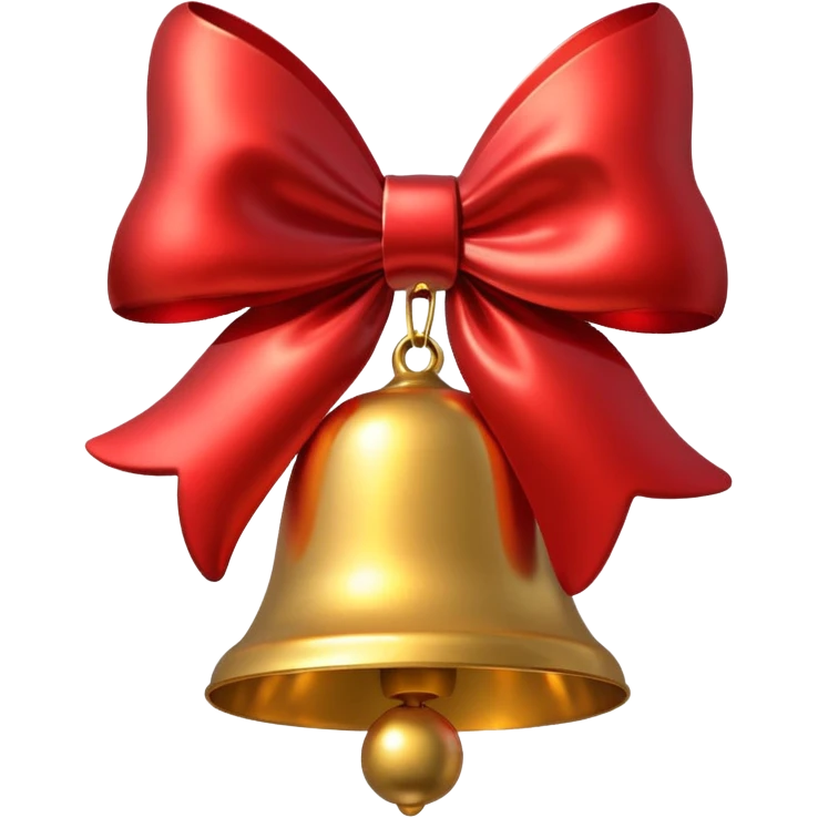 christmas red bell emoji