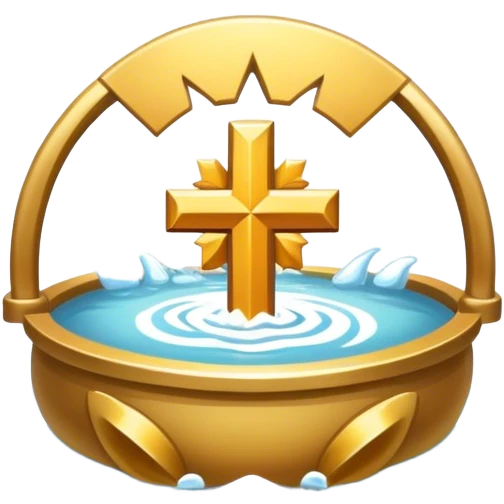 baptized emblem white emoji