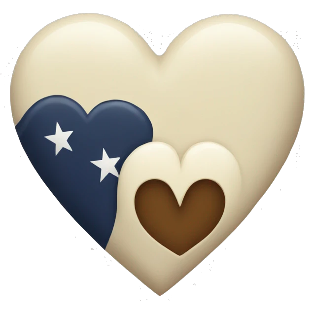 Navy heart emoji