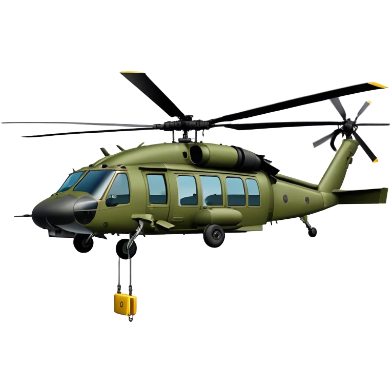 Sikorsky UH-60 Black Hawk - Sikorsky (Model Year: 2022) (Iconic colour: Olive green) emoji