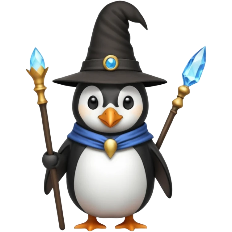 Penguin Wizard emoji