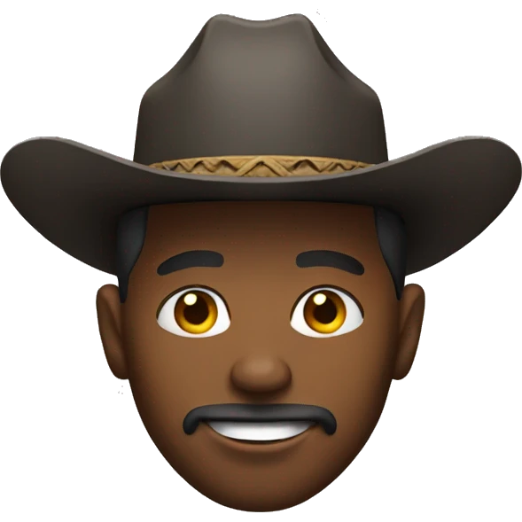 Black cowboy  emoji