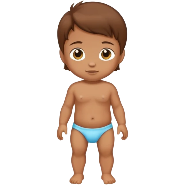 full body tanned baby emoji