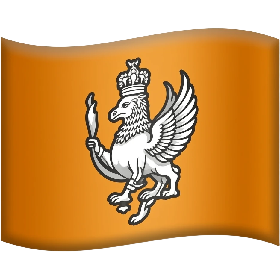 ORANGE FLAG WITH AGNIWANSHI LOGO emoji