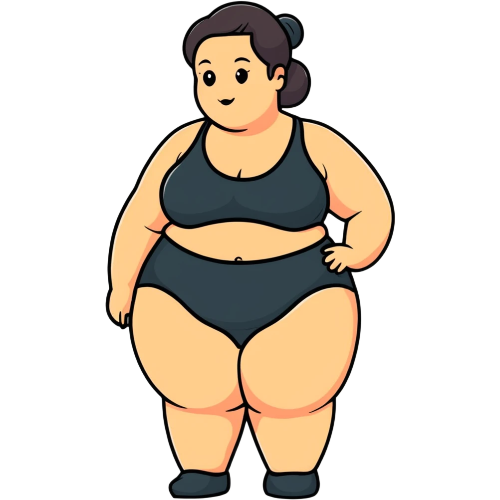 Hot chubby lady  emoji