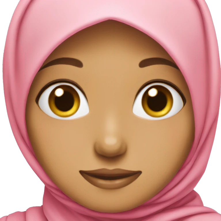 Pink hijabi girl emoji