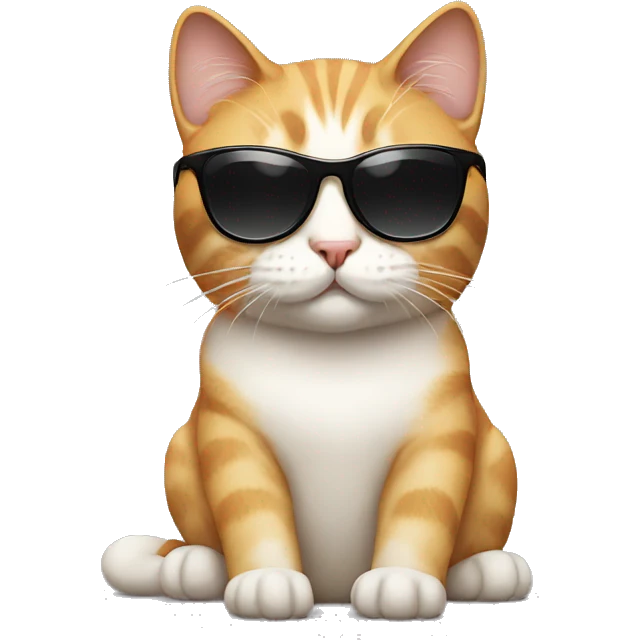 Cat with sunglasses emoji