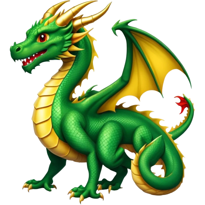 animated scroll-like banner with a dragon theme, featuring a dragon, suitable for emoji or icon use, vibrant colors, clear details, simple and recognizable design emoji