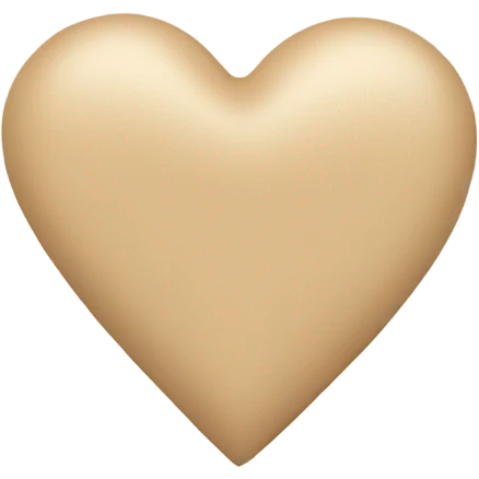 Beige heart  emoji